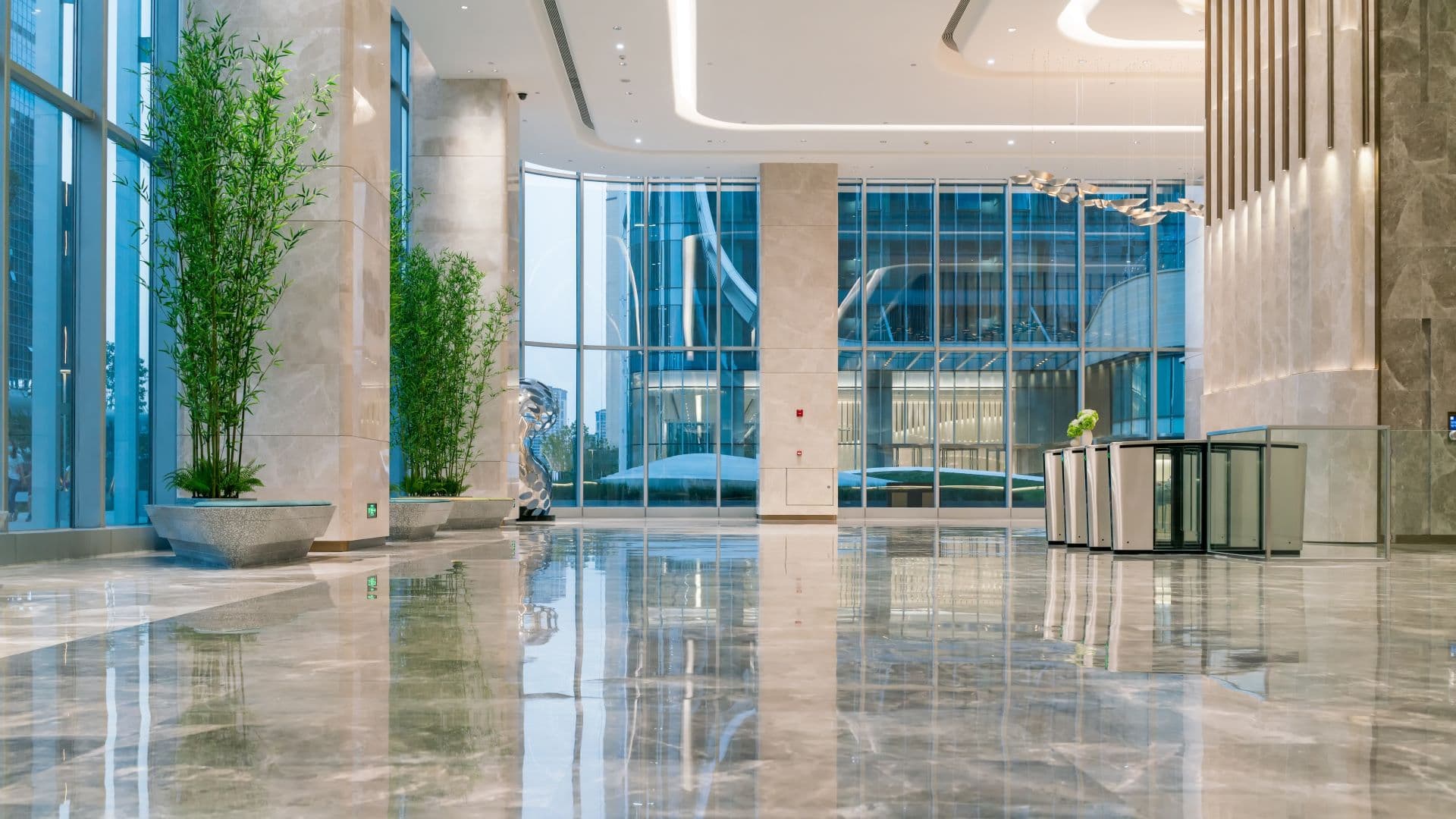 Professional commercial facility interior